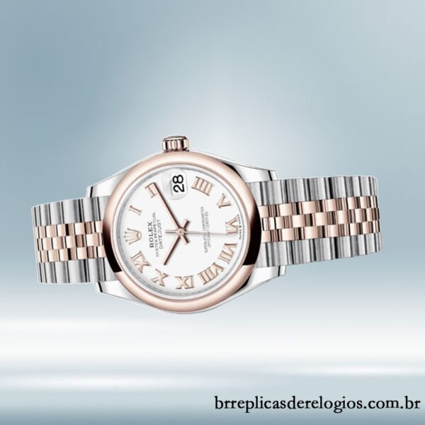 Rolex Datejust m278241-0002 Senhoras 31mm Tom prata mostrador branco - Imagem 3