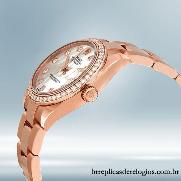Rolex Datejust Senhoras m278285rbr-0011 31mm Mostrador Madrepérola Rosa Dourado - Image 3