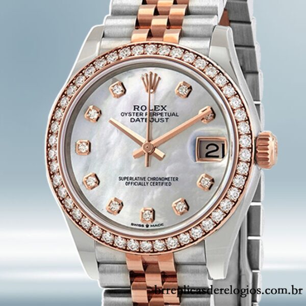 Rolex Datejust m278381rbr-0026 Senhoras 31mm Tom prata Pulseira do Jubileu