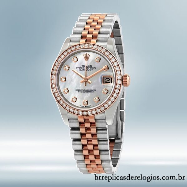 Rolex Datejust m278381rbr-0026 Senhoras 31mm Tom prata Pulseira do Jubileu - Imagem 2