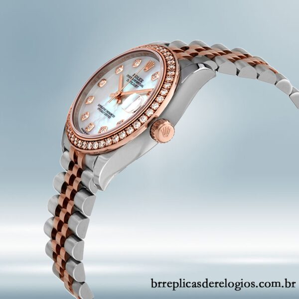 Rolex Datejust m278381rbr-0026 Senhoras 31mm Tom prata Pulseira do Jubileu - Imagem 3