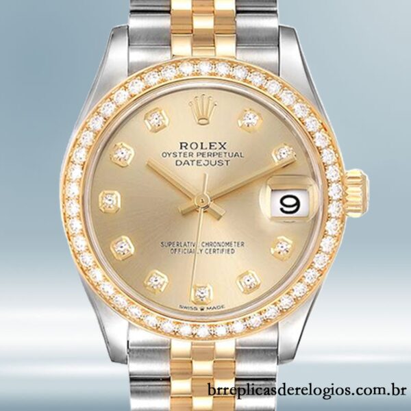 Rolex Datejust 31mm m278383rbr-0026 Senhoras Tom prata
