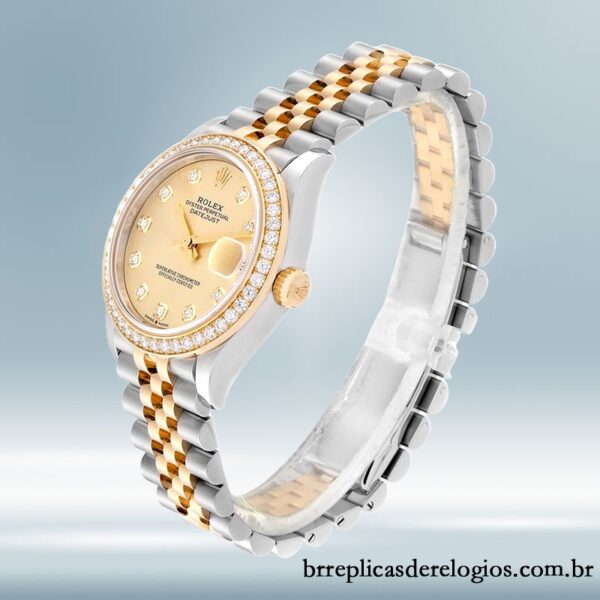 Rolex Datejust 31mm m278383rbr-0026 Senhoras Tom prata - Imagem 3