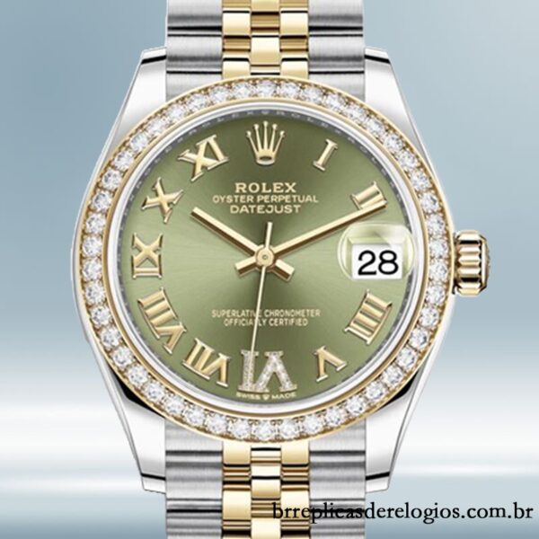 Rolex Datejust m278383rbr-0016 31mm Senhoras Pulseira do Jubileu Tom prata