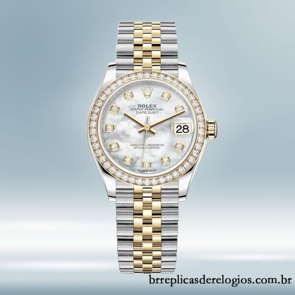 Rolex Datejust m278383rbr-0028 Senhoras 31mm Tom prata Mostrador Madrepérola - Image 2