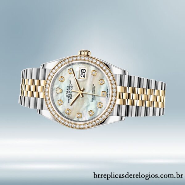 Rolex Datejust m278383rbr-0028 Senhoras 31mm Tom prata Mostrador Madrepérola - Image 3