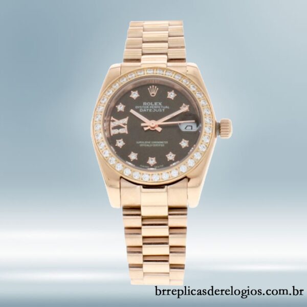 Rolex Datejust 28mm m279135rbr-0001 Senhoras Mostrador Diamante Chocolate - Image 2