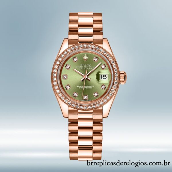 Rolex Datejust 28mm Senhoras m279135rbr-0014 Rosa Dourado - Image 2