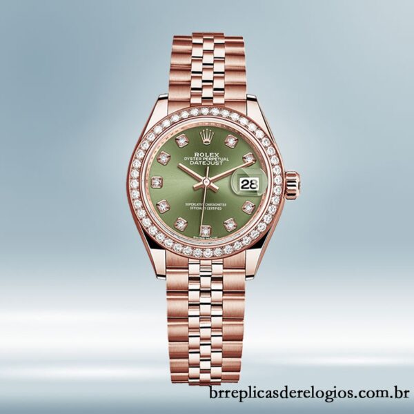 Rolex Datejust 28mm Senhoras m279135rbr-0014 Rosa Dourado - Image 5