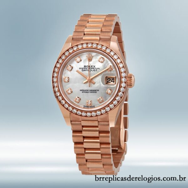 Rolex Datejust 28mm m279135rbr-0010 Senhoras Mostrador Madrepérola - Imagem 2