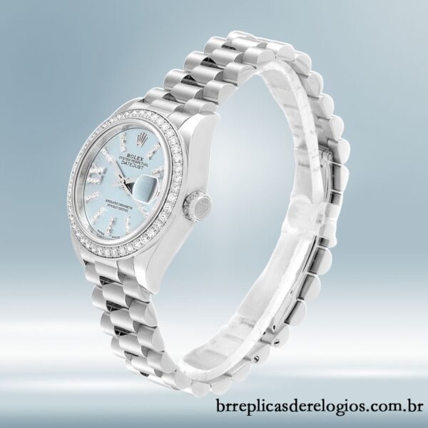 Rolex Datejust 279136 28mm Senhoras pulseira do presidente - Imagem 3