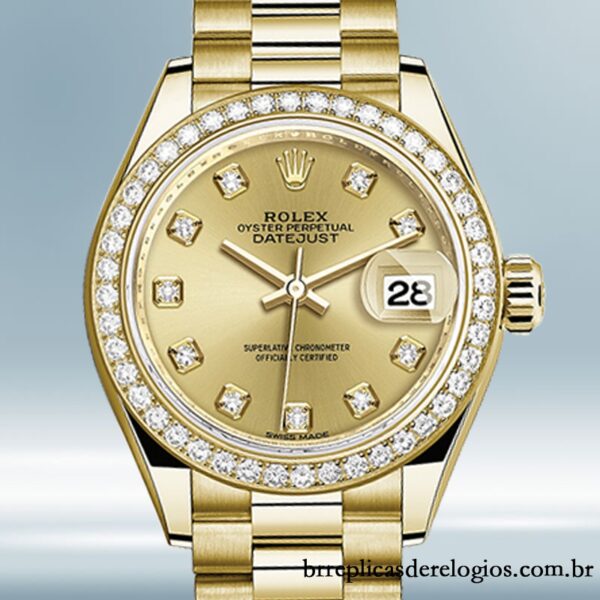 Rolex Datejust 28mm Senhoras m279138rbr-0023 Pulseira Presidente/Pulseira Jubileu