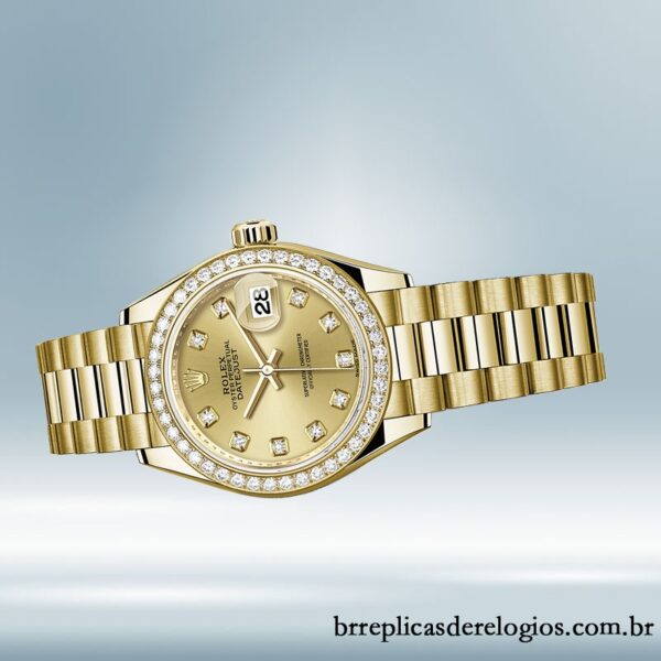 Rolex Datejust 28mm Senhoras m279138rbr-0023 Pulseira Presidente/Pulseira Jubileu - Image 3