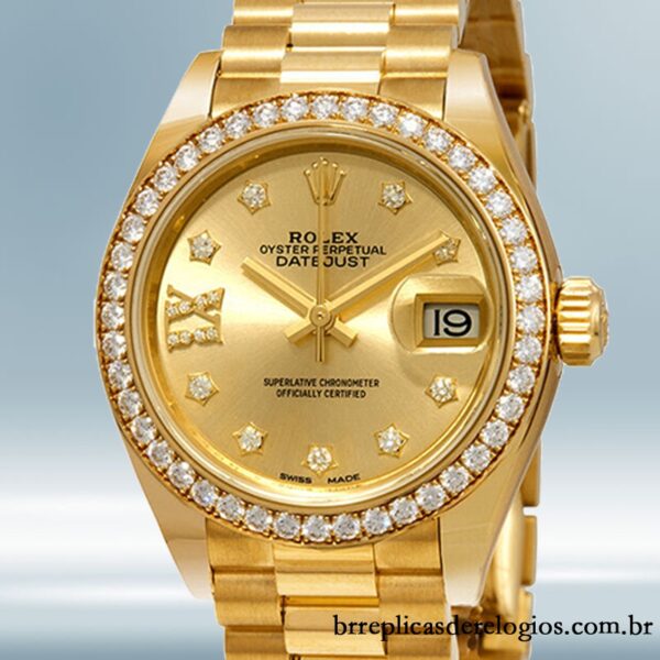 Rolex Datejust m279138rbr-0006 Senhoras 28mm Pulseira Presidente/Pulseira Jubileu Automático