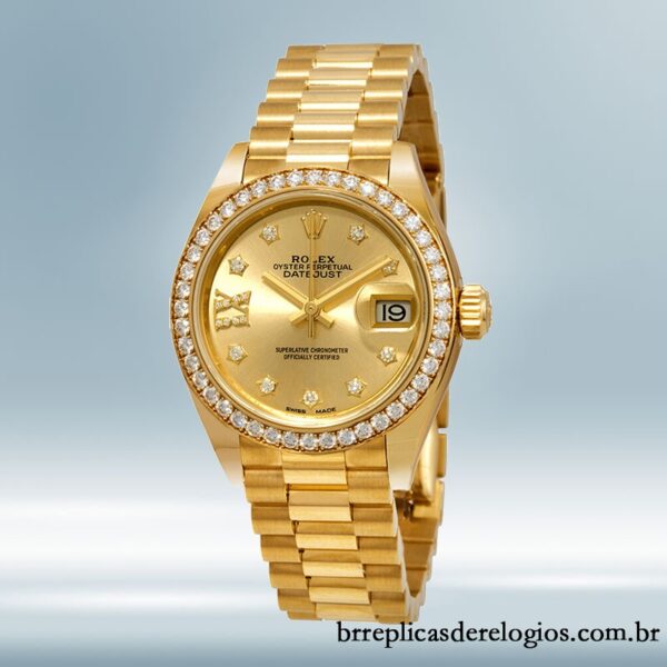 Rolex Datejust m279138rbr-0006 Senhoras 28mm Pulseira Presidente/Pulseira Jubileu Automático - Image 2