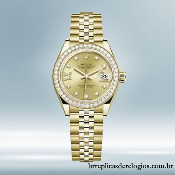Rolex Datejust m279138rbr-0006 Senhoras 28mm Pulseira Presidente/Pulseira Jubileu Automático - Image 5