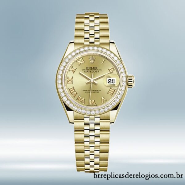 Rolex Datejust Senhoras 28mm m279138rbr-0022 Pulseira do Jubileu mostrador champanhe - Image 2