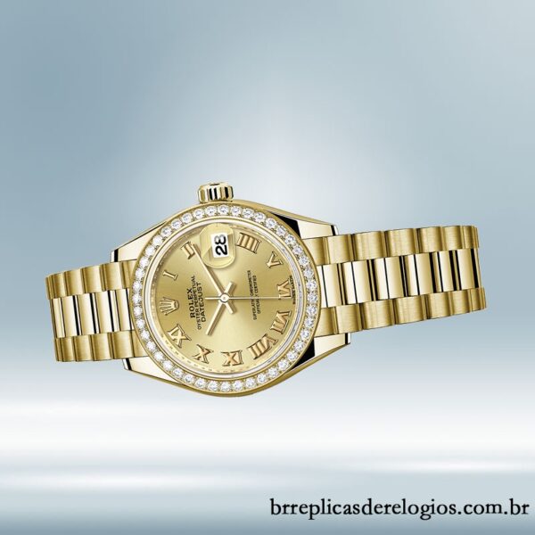 Rolex Datejust Senhoras 28mm m279138rbr-0021 pulseira do presidente mostrador champanhe - Image 3