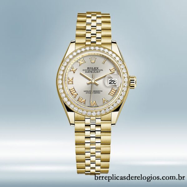 Rolex Datejust 28mm m279138rbr-0018 Senhoras Automático Tom de ouro - Image 2
