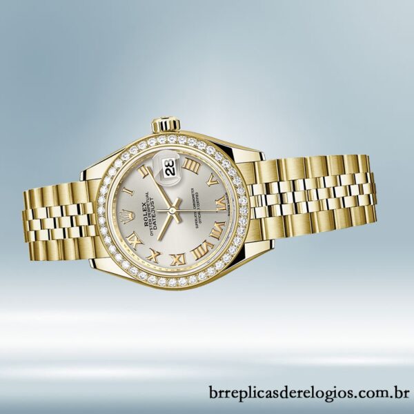 Rolex Datejust 28mm m279138rbr-0018 Senhoras Automático Tom de ouro - Image 3
