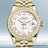 Rolex Datejust 28mm m279138rbr-0032 Senhoras Tom de ouro
