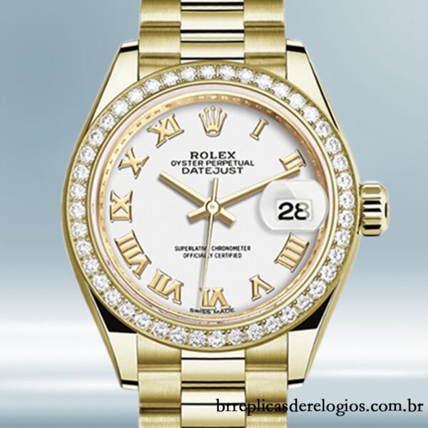 Rolex Datejust m279138rbr-0031 28mm Senhoras Tom de ouro Automático