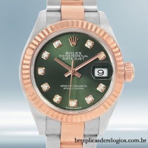 Rolex Datejust 279171 28mm Senhoras Mostrador Verde Automático