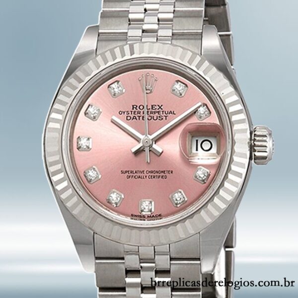 Rolex Datejust Senhoras 28mm m279174-0003 Tom prata Pulseira do Jubileu