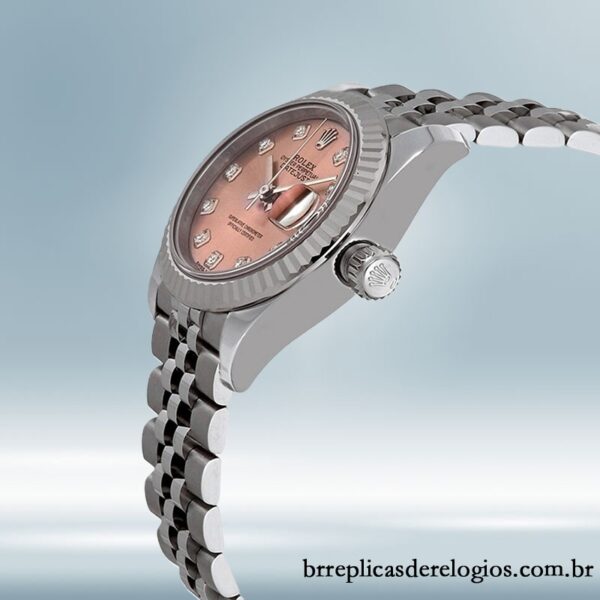 Rolex Datejust Senhoras 28mm m279174-0003 Tom prata Pulseira do Jubileu - Imagem 3