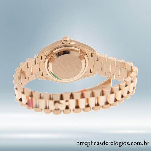 Rolex Datejust m279175-0016 28mm Senhoras Mostrador Chocolate Rosa Dourado - Image 4