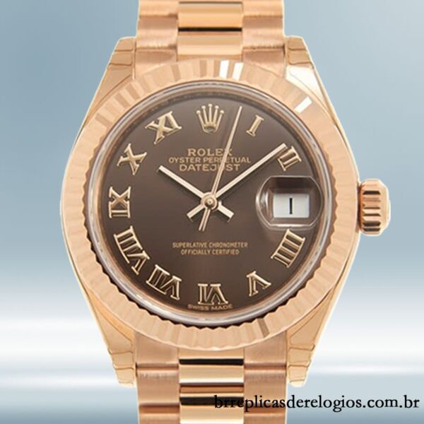 Rolex Datejust 28mm Senhoras m279175-0014 Pulseira Presidente/Pulseira Jubileu
