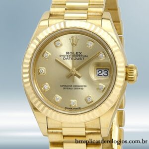 Rolex Datejust Senhoras m279178-0017 28mm mostrador champanhe