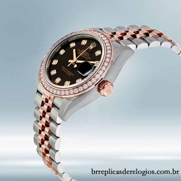 Rolex Datejust m279381rbr-0011 28mm Senhoras Pulseira do Jubileu Mostrador Chocolate - Imagem 3