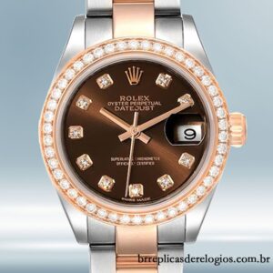 Rolex Datejust 28mm Senhoras m279381rbr-0012 Automático Mostrador Chocolate