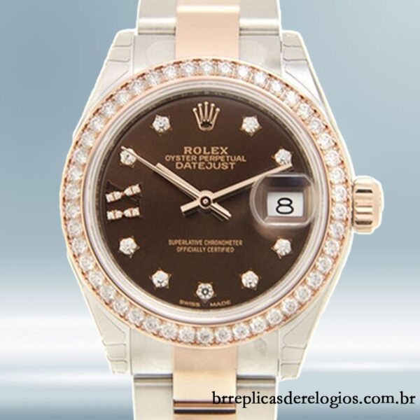 Rolex Datejust m279381rbr-0004 28mm Senhoras Tom prata