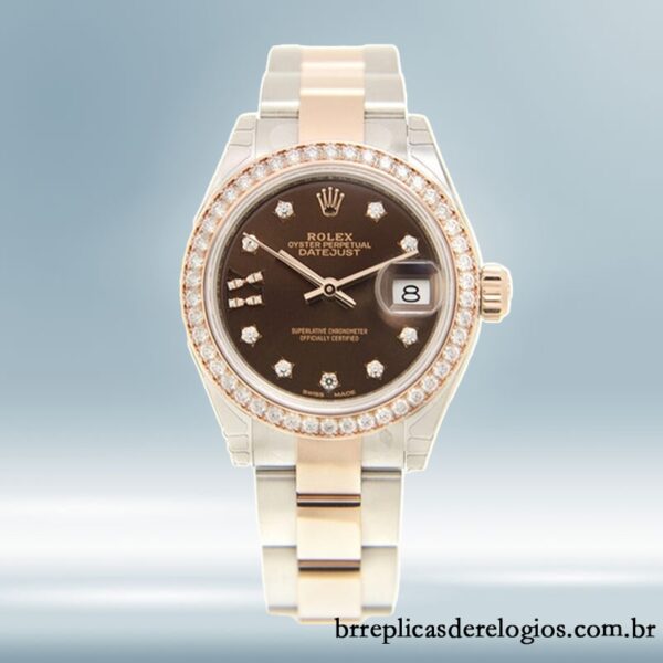 Rolex Datejust m279381rbr-0004 28mm Senhoras Tom prata - Imagem 2
