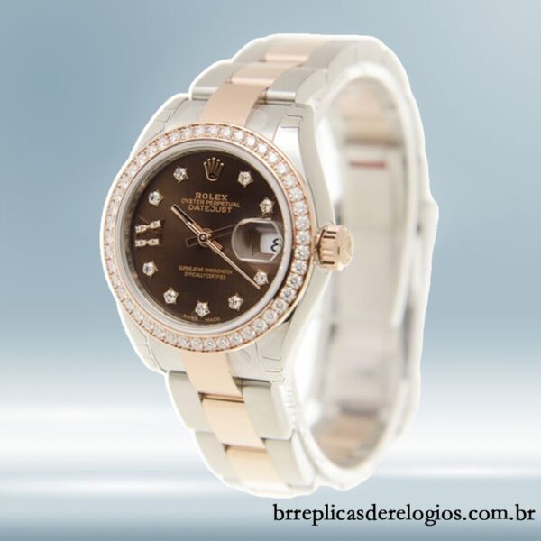 Rolex Datejust m279381rbr-0004 28mm Senhoras Tom prata - Imagem 3