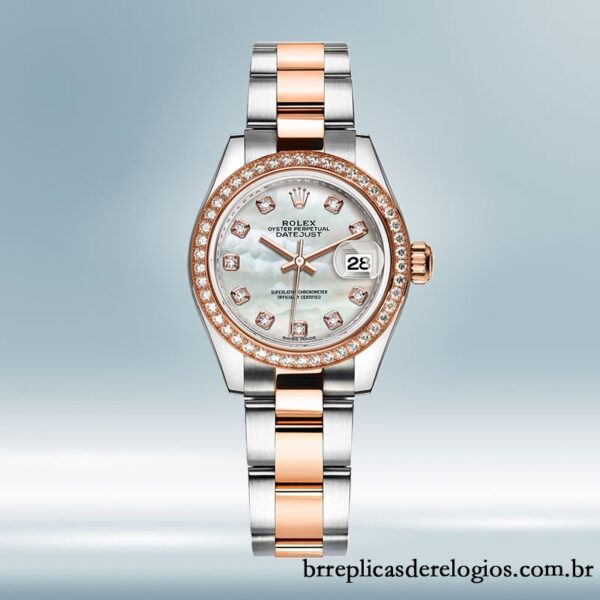 Rolex Datejust Senhoras m279381rbr-0014 28mm Tom prata Automático - Imagem 2