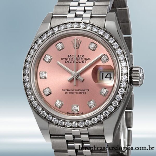 Rolex Datejust Senhoras 28mm m279384rbr-0003 Pulseira do Jubileu Mostrador Rosa