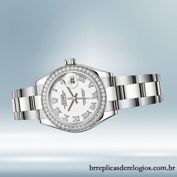 Rolex Datejust m279384rbr-0020 Senhoras 28mm Tom prata pulseira de ostra - Image 3