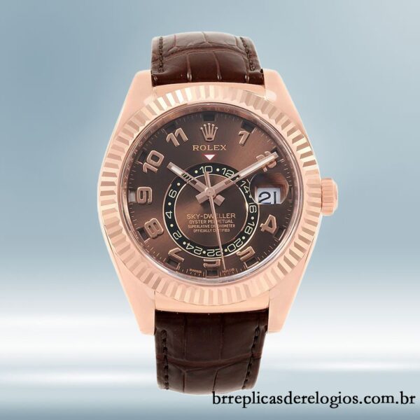 Rolex Sky-dweller masculino 326135-L 42mm Mostrador Marrom Automático - Image 2