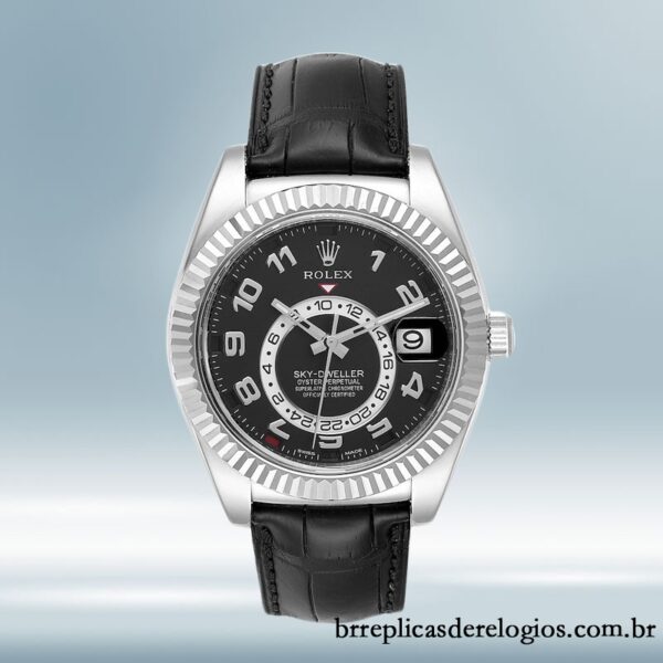 Rolex Sky-dweller 326139BKAL masculino 42mm Tom prata Automático - Image 2