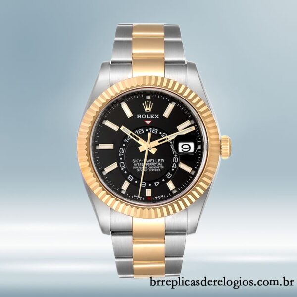 Rolex Sky-dweller 42mm masculino m326933-0002 mostrador preto - Image 2