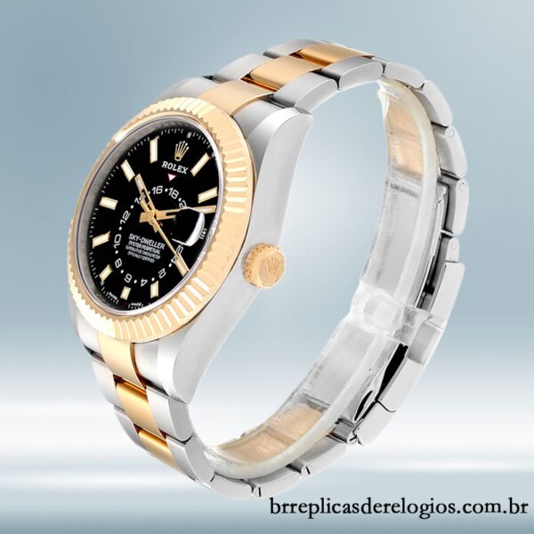 Rolex Sky-dweller 42mm masculino m326933-0002 mostrador preto - Image 3
