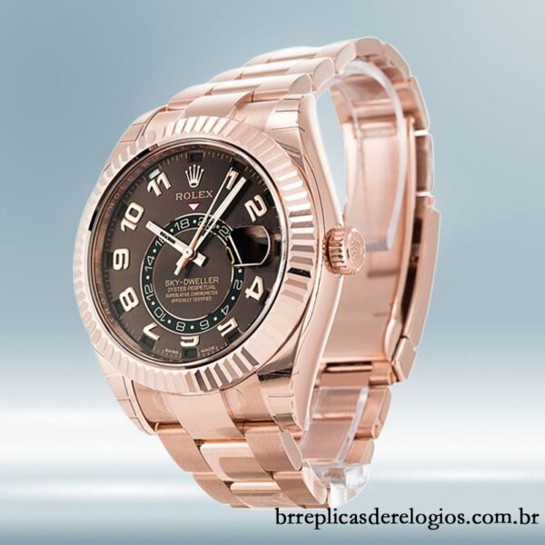 Rolex Sky-dweller 326935BRAO 42mm masculino Rosa Dourado - Image 3