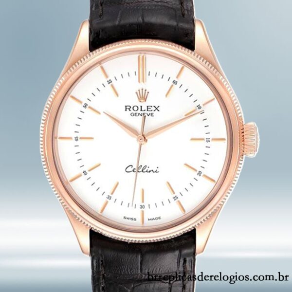 Rolex Cellini 39mm masculino m50505-0021 Automático Correia de couro