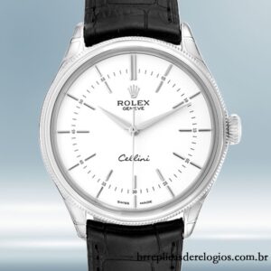 Rolex Cellini 39mm masculino m50509-0016 mostrador branco