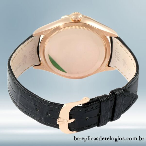 Rolex Cellini 39mm masculino m50515-0011 mostrador preto Rosa Dourado - Image 4