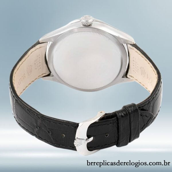 Rolex Cellini masculino m50519-0006 39mm Correia de couro mostrador branco - Image 4