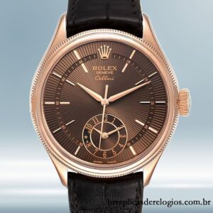 Rolex Cellini m50525-0016 masculino 39mm Mostrador Marrom
